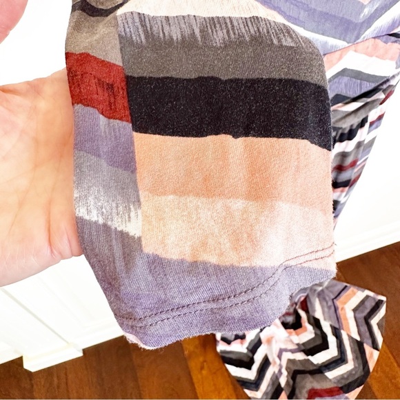 Anthropologie Maeve Novela Womens Chevron Striped Knit Stretch Maxi Dress Sz XS - Picture 13 of 13